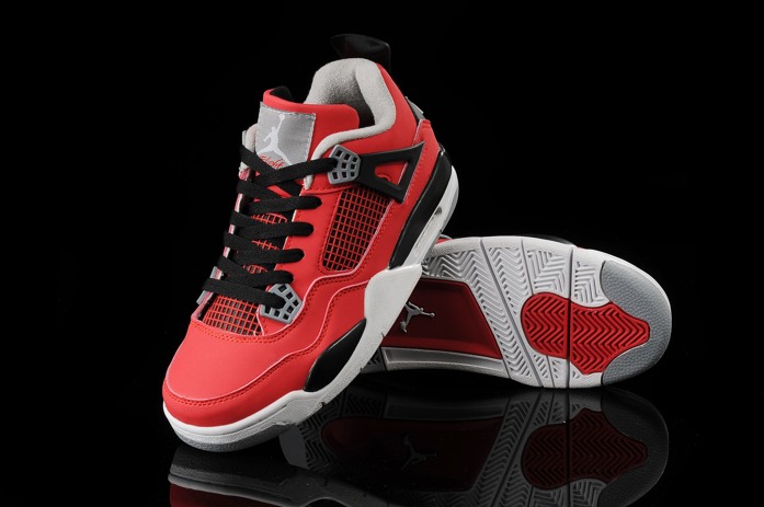 Air Jordan IV 4 Retro Chaussures Femmes Nouveau-Rouge (2)